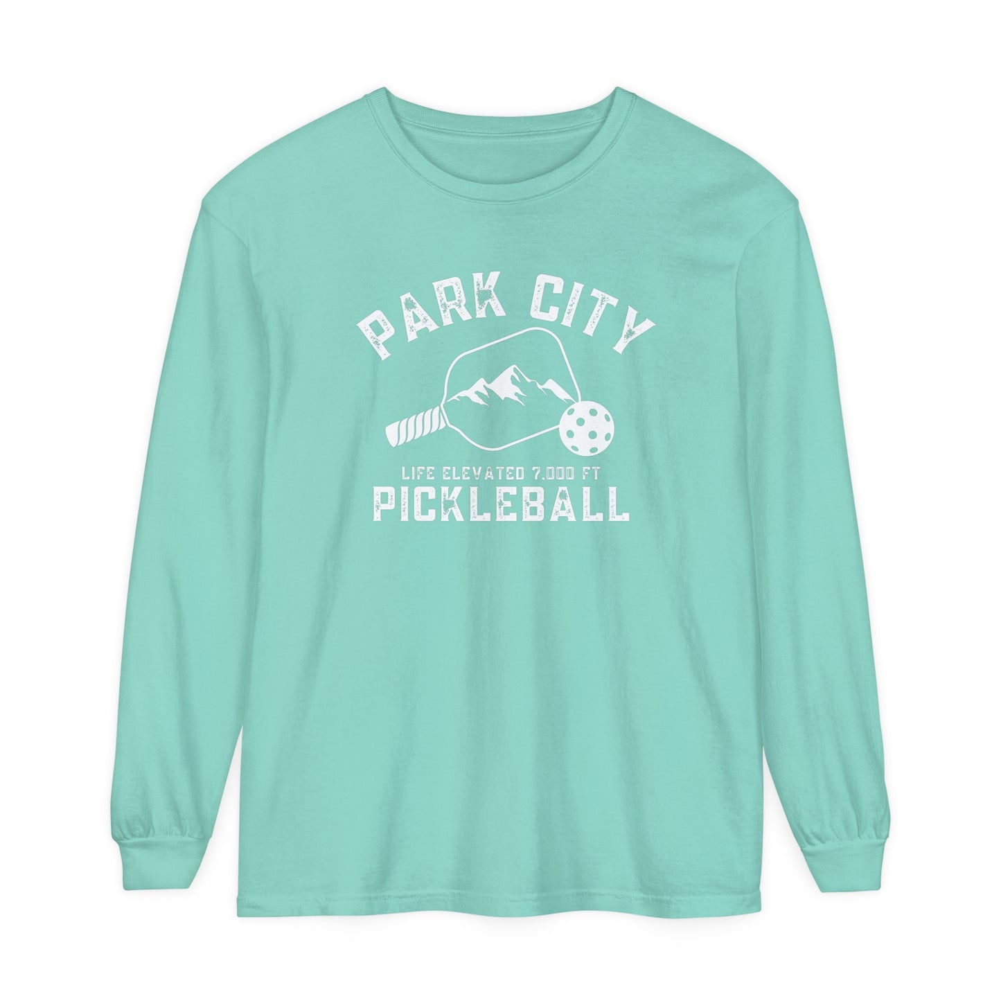 Park City Utah -Unisex Garment-dyed Long Sleeve T-Shirt