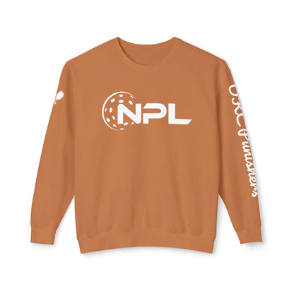 NPL Garment Dyed- Unisex Garment Dyed Lightweight Crew - Customize Sleeve w/ Name