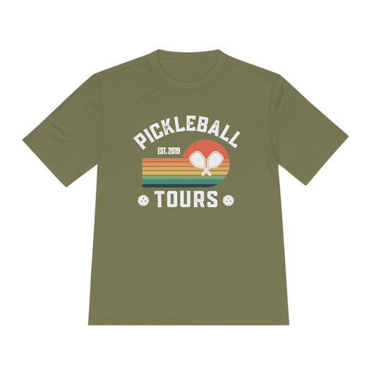 Pickleball Tours - Unisex Moisture Wicking Tee