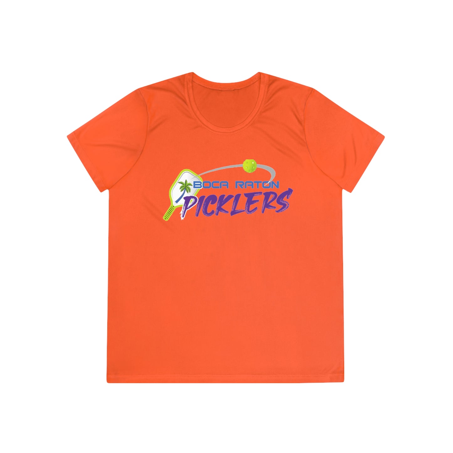 Boca Raton Picklers NPL Team - Moisture Wicking, SPF 40, Ladies Competitor Tee - customize back