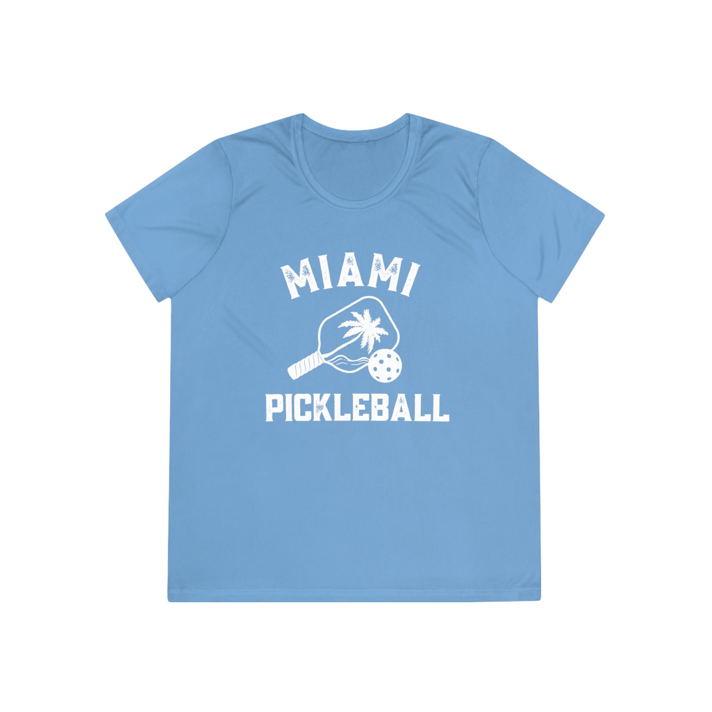 Miami Pickelball - Ladies SPF 40- Performance Moisture Wicking Tee