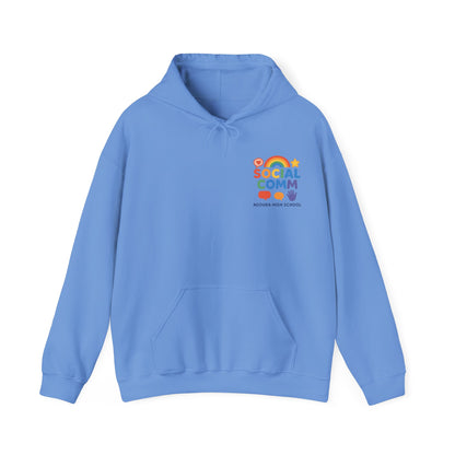 SOCIAL COMM Unisex Hoodies 50/50 blend Gilden 2 sided print
