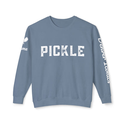 NPL Garment Dyed- Denver Iconics - Unisex 100% Cotton Lightweight Crew - Customize Sleeve w/ Name
