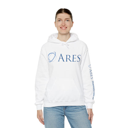 Ares Management Unisex 50/50 Hoodie - w/ sleeve logo