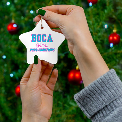 BOCA NPL ‘24 Champions - Ceramic Ornament, Star