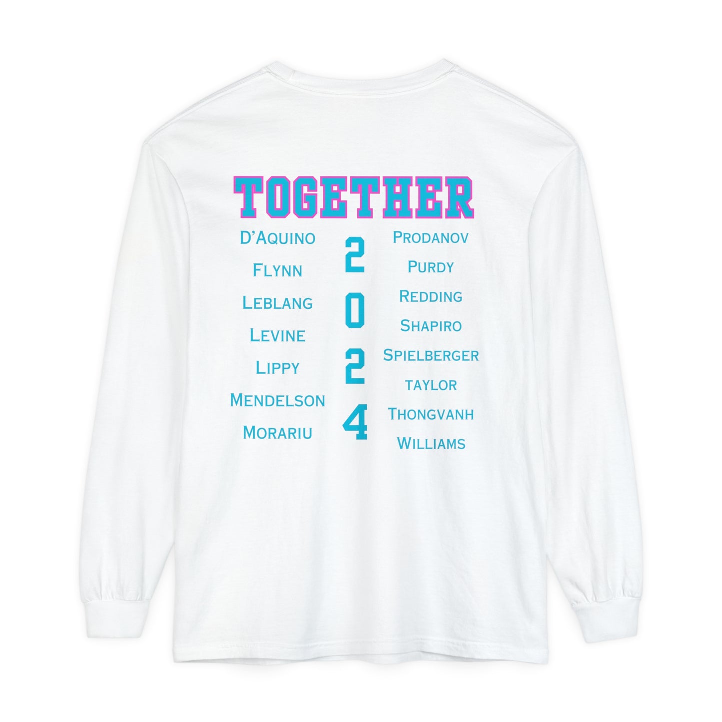 BOCA NPL ‘24 Champions - Unisex Garment-dyed Long Sleeve T- Players names back