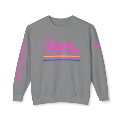 NPL RETRO Championship Weekend w/ Ribbon Unisex Lightweight Garment Dyed Crew