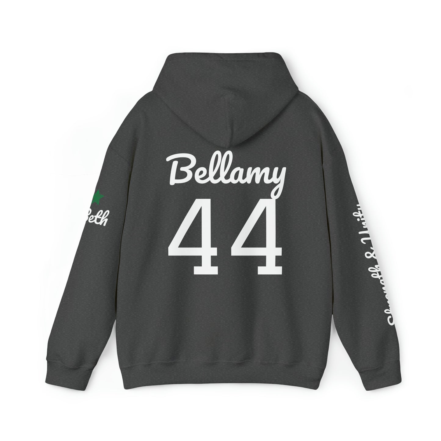 OKC Punishers Hoodie w/ Stars Green Letters - customize sleeve & back