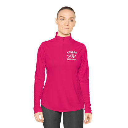 Copy of Tucson Pickleball - Moisture Wicking, SPF 40,  Ladies Quarter-Zip Pullover