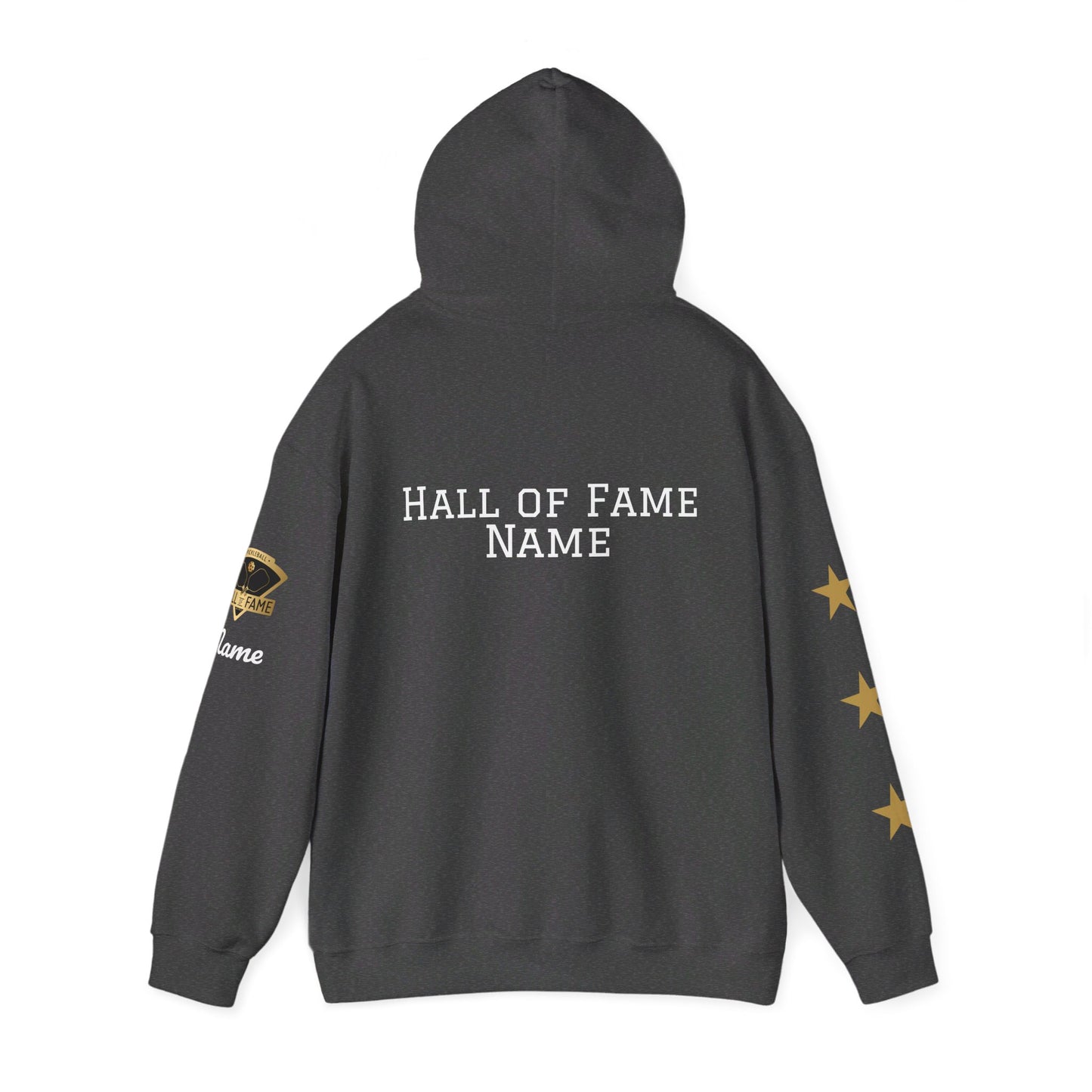 Pickleball Hall of Fame (RIFKIN example) - Hoodie - Customize Hall of Fame Name, or no name