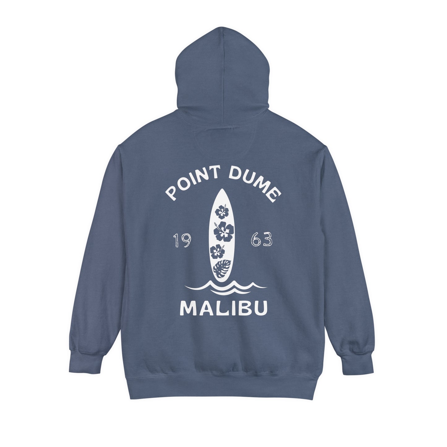 POINT DUME  - Malibu Hoodie  (Hibiscus version) Comfort Colors.