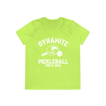 Pura Vida Ladies SPF 40 - moisture wicking Dynamite Pickleball Ladies Competitor Tee – Fun Tropical Sports Shirt