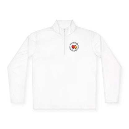 1 sided -Andalusia Ball Whisperer’s Men’s Unisex Quarter-Zip SPF 40 Moisture Wicking