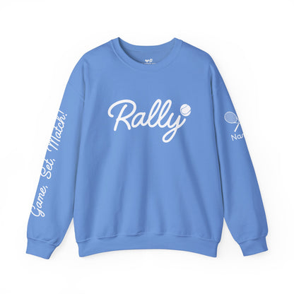 Customize my Rally (Tennis) Crew BLACK FRIDAY - add your name to sleeve