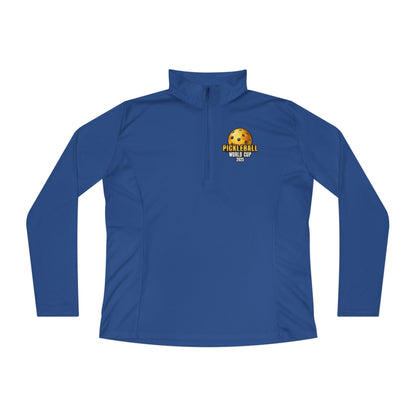Team USA Ladies Quarter-Zip SPF 40 Moisture Wicking - 2 sided logo