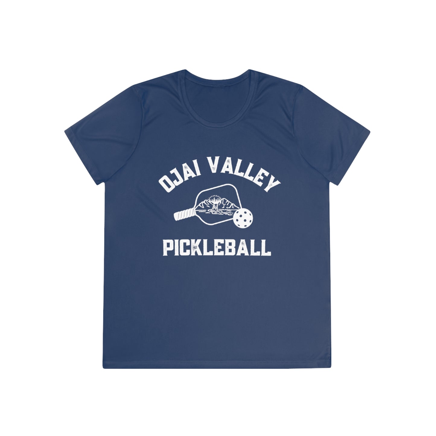 Ojai Valley Pickleball - SPF 40, Moisture Wicking, Ladies Competitor Tee