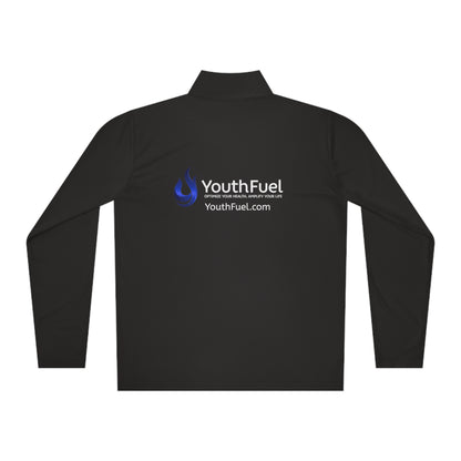 YouthFuel Unisex/Men’s Cut Quarter-Zip Moisture Wicking Pullover