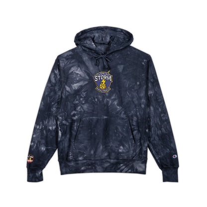 Florida Storm Embroidered Logo - Tie Dye Unisex Champion Crew - Embroidered Cuff