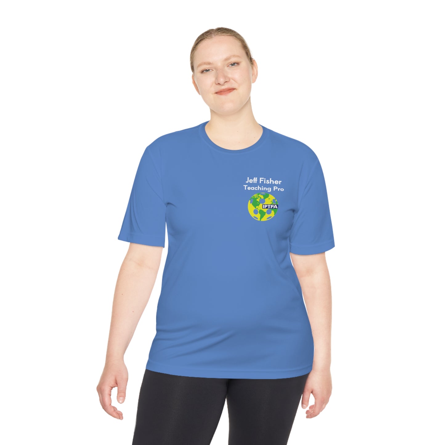 Jeff Fisher IPTPA Teaching Pro Unisex SPF 40,Moisture Wicking Tee (can add name front or back)