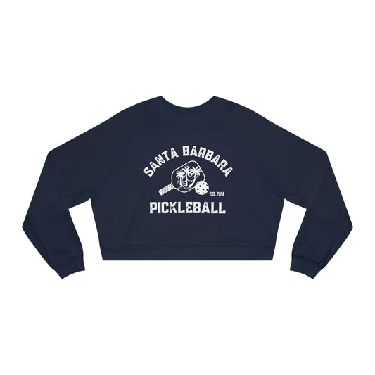 Santa Barbara Pickleball Women's Cropped Fleece Pullover