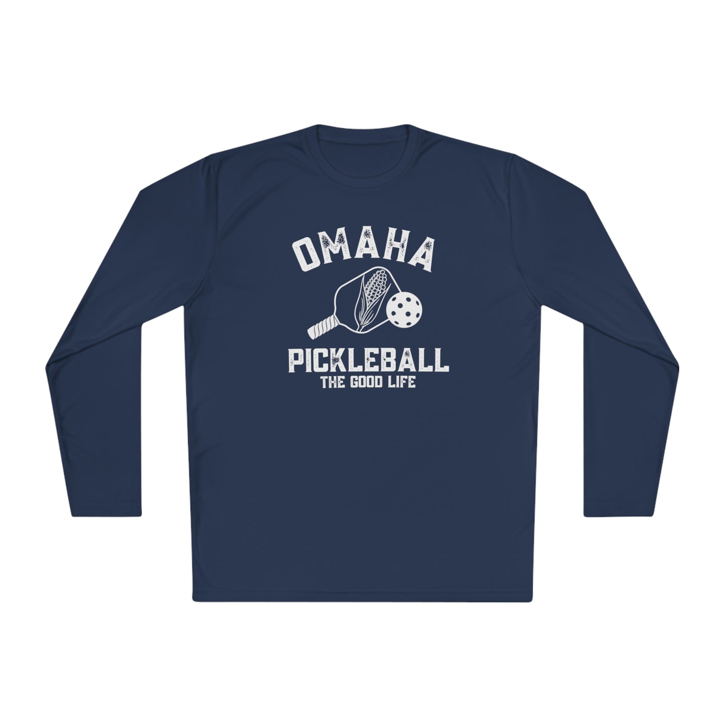 Omaha Pickleball - Unisex Moisture Wicking - Lightweight Long Sleeve Tee