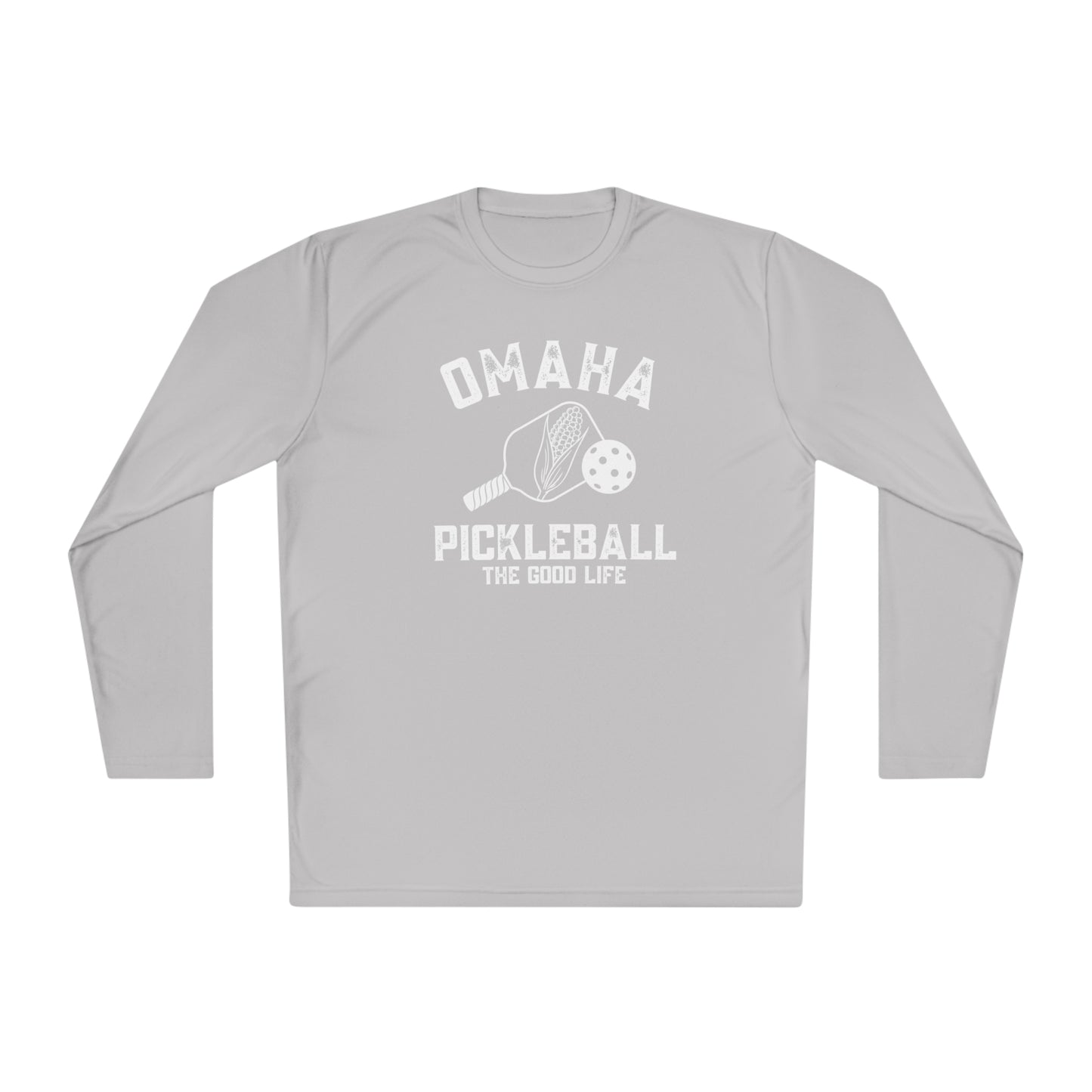 Omaha Pickleball - Unisex Moisture Wicking - Lightweight Long Sleeve Tee