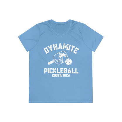 Pura Vida Ladies SPF 40 - moisture wicking Dynamite Pickleball Ladies Competitor Tee – Fun Tropical Sports Shirt