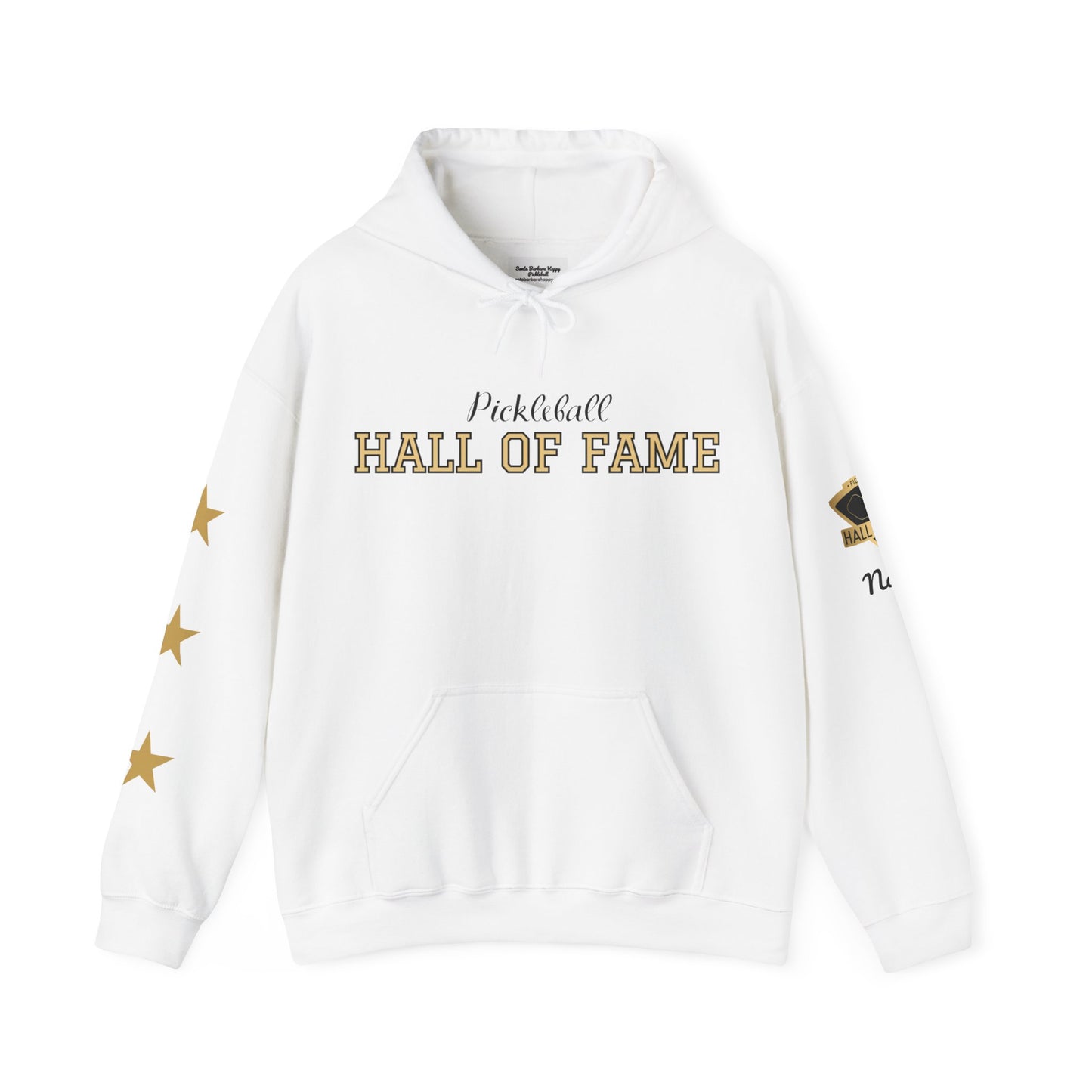 Pickleball Hall of Fame - Hoodie - Customize Hall of Fame Name, or no name