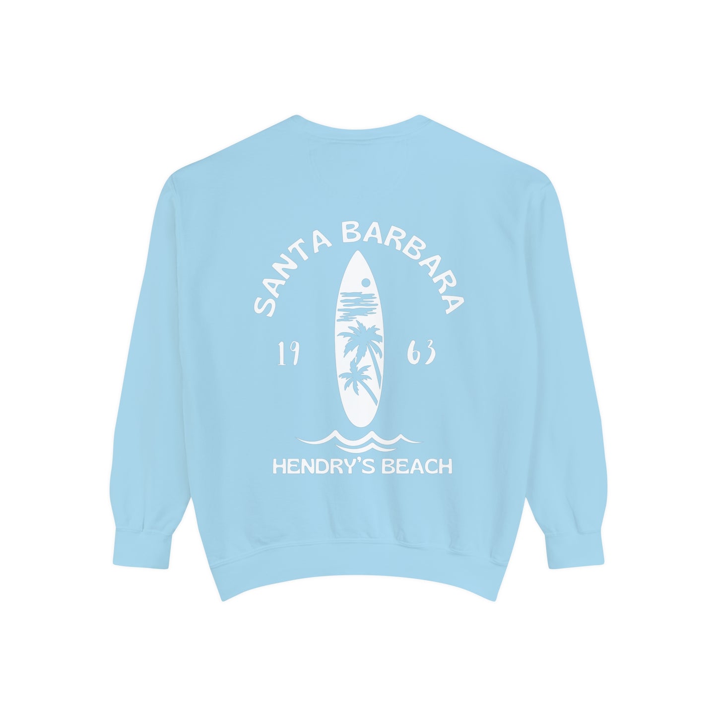 Santa Barbara Hendry’s Beach Crew Sweatshirts - Comfort Colors