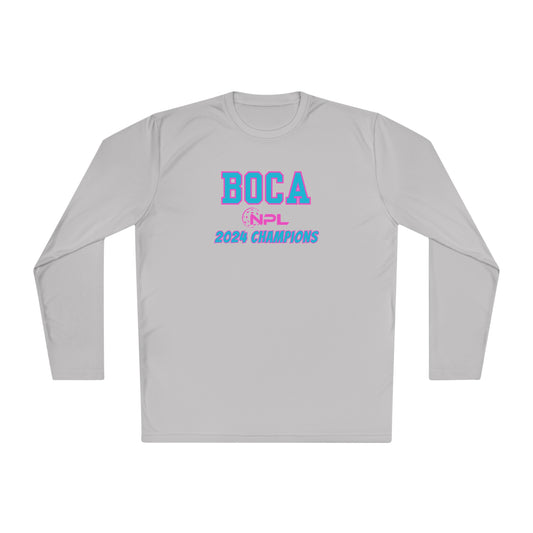 BOCA NPL ‘24 Champions - SPF 40 Unisex Lightweight Long Sleeve Moisture Wicking - player’s names on back