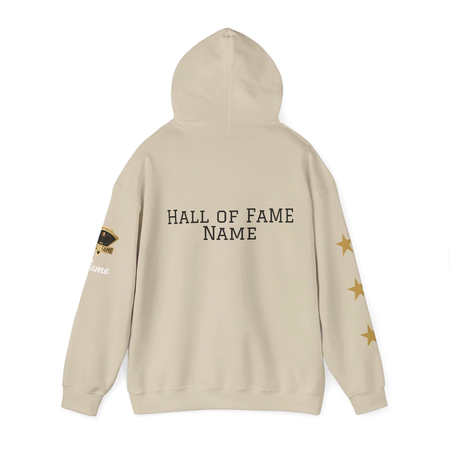 Pickleball Hall of Fame (RIFKIN example) - Hoodie - Customize Hall of Fame Name, or no name