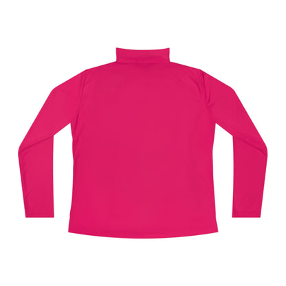 NEW Pink Ladies - Lady Face Ladies Quarter-Zip Pullover