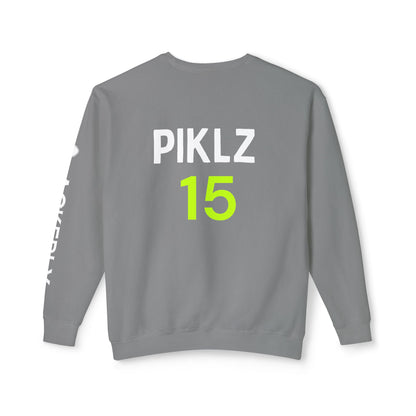 PICKLZ Garment Dyed Unisex Lightweight Crewneck Sweatshirt - add your name in instructions