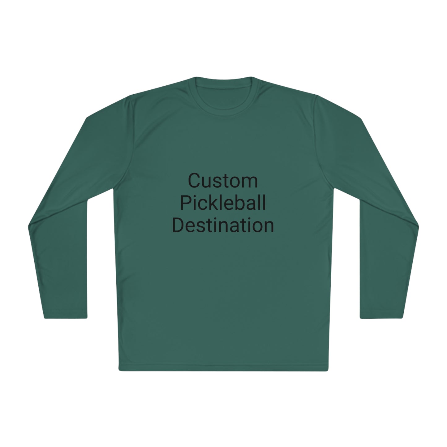 Custom Pickleball Destination - Lightweight Long Sleeve, Moisture Wicking, SPF 40