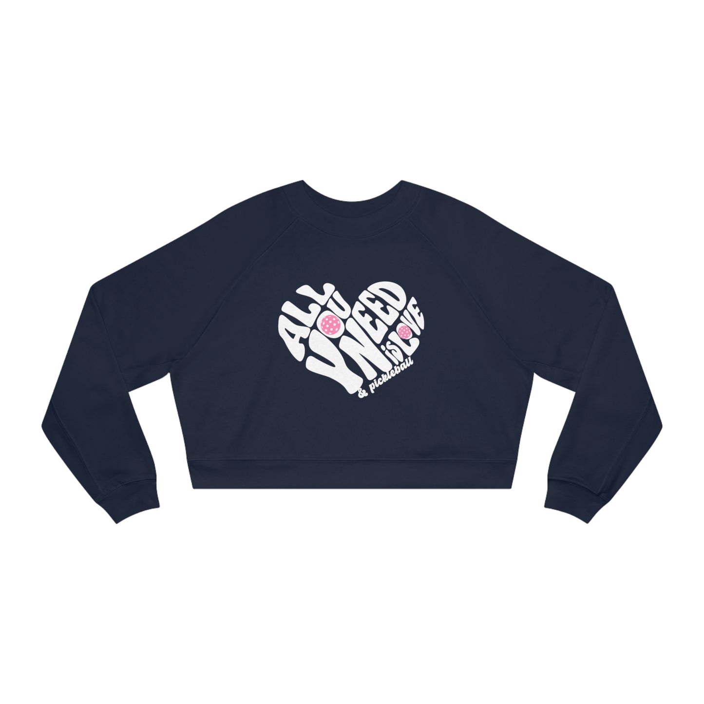 All you need is love - Women's Cropped Fleece Pullover