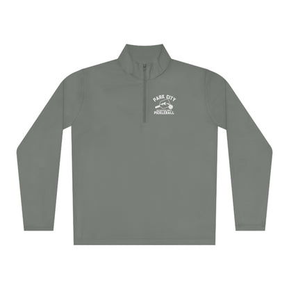 Park City Utah Picklball - Unisex Moisture Wicking, SPF 40, Quarter Zip