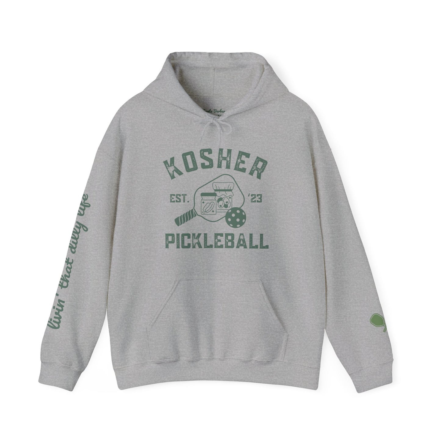 Harrison Kosher Pickleball Hoodie - Unisex Heavy Blend™ GREEN print