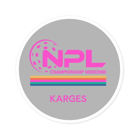 NPL Round Stickers, Indoor\Outdoor - Can Customize Name FREE