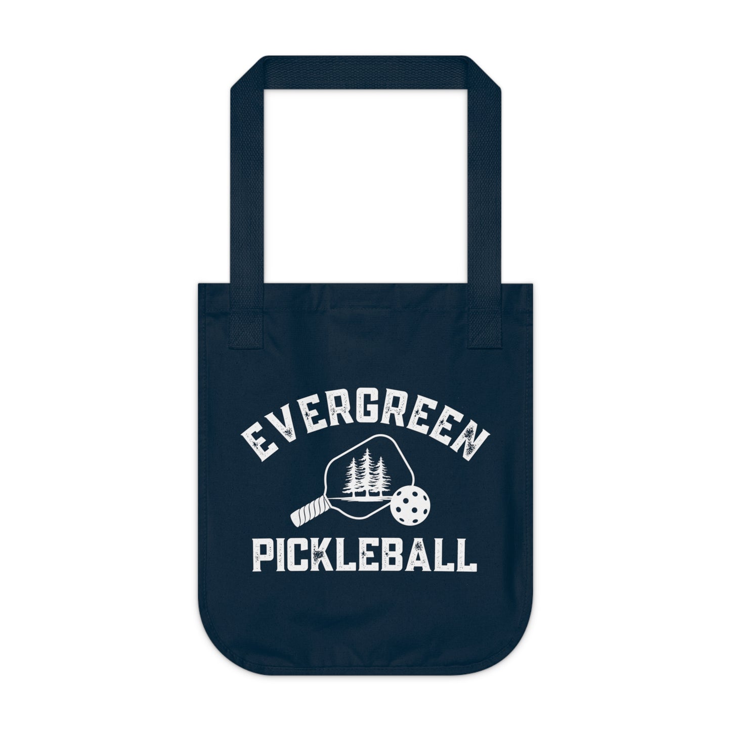 Evergreen Pickleball Organic Canvas Tote Bag