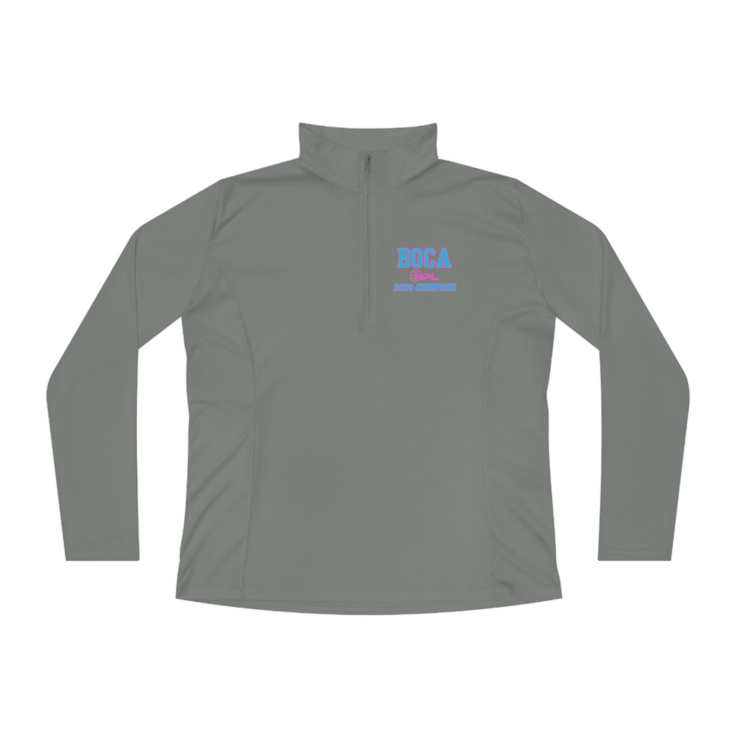 BOCA NPL ‘24 Champions - SPF 40/Ladies Quarter-Zip - Player’s names on back