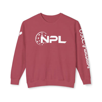 NPL Garment Dyed- Unisex Garment Dyed Lightweight Crew - Customize Sleeve w/ Name