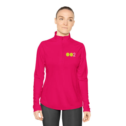 PICKLZ Ladies Quarter-Zip Pullover - add your number in instructions