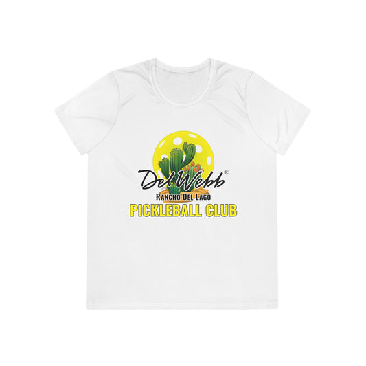 Del Webb Pickleball - Moisture Wicking, SPF 40, Ladies Competitor Tee