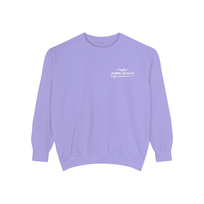 Zuma Beach Crew (Hibiscus version) Sweatshirt - Comfort Colors