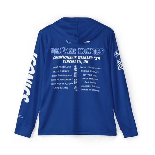 Denver Iconics Championship Weekend SPF 50 Wicking Sport Hoodie - add name