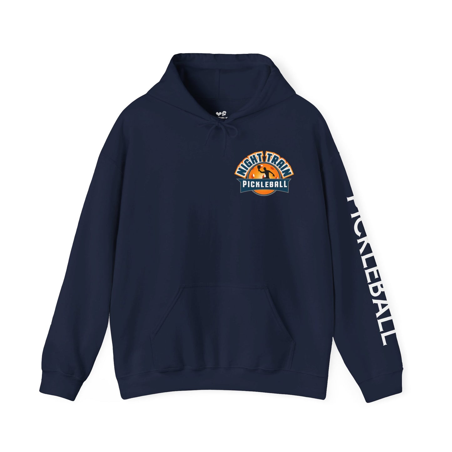 Night Train Hoodie (logo left chest/large back) - Can add your name to the sleeve or back