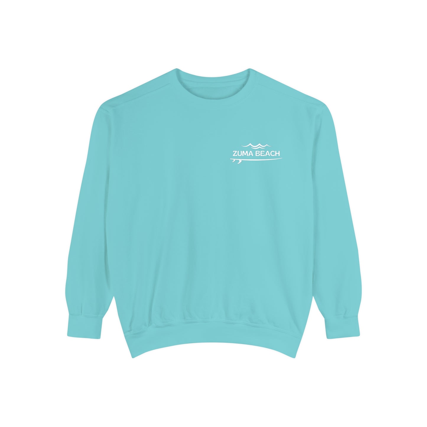 Zuma Beach Crew (Hibiscus version) Sweatshirt - Comfort Colors