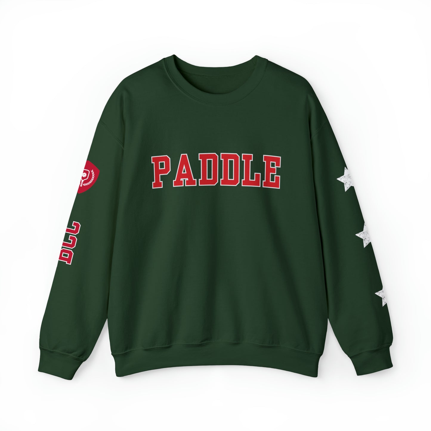 PADDLE Pickleball Crew Red letters. 4 sides customized