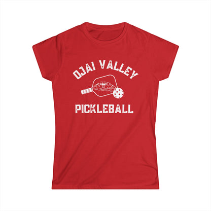 Ojai Valley Pickleball Women's Softstyle Tee
