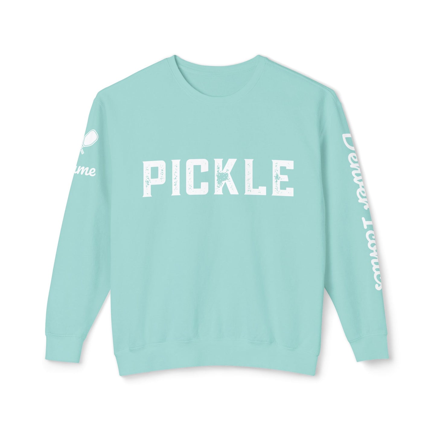 NPL Garment Dyed- Denver Iconics - Unisex 100% Cotton Lightweight Crew - Customize Sleeve w/ Name